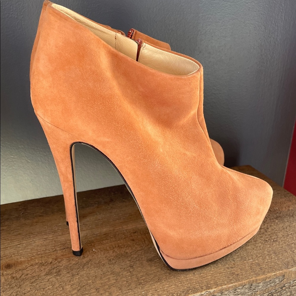 Giuseppe Zanotti High Heel Ankle Boots. Peach 🍑 size 37.5 37 1/2 - Picture 5 of 16